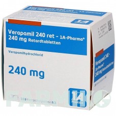 ВЕРАПАМИЛ (VERAPAMIL) 240 таблетки 100 шт - Верапамил 1 A PHARMA
