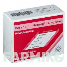 ВЕРАПАМИЛ (VERAPAMIL) 240 мг таблетки 50 шт - Верапамил HENNIG