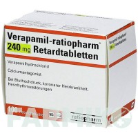 ВЕРАПАМІЛ (VERAPAMIL) 240 мг таблетки 100 шт - Верапаміл RATIOPHARM