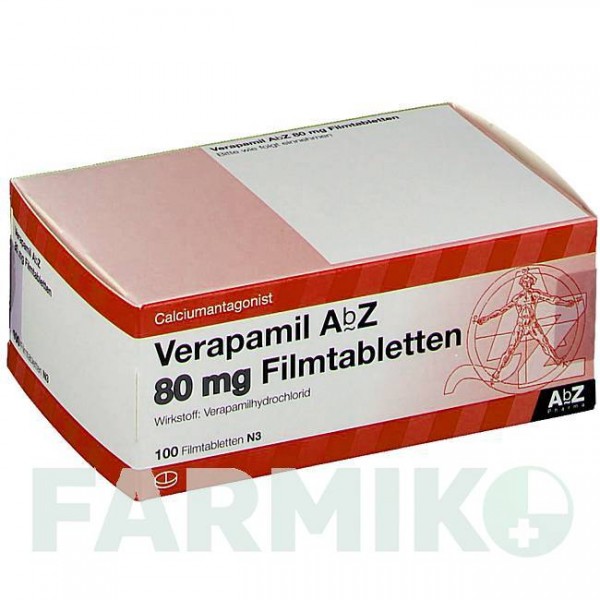 ВЕРАПАМІЛ (VERAPAMIL) 80 мг таблетки 100 шт - Верапаміл ABZ PHARMA