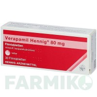 ВЕРАПАМІЛ (VERAPAMIL) 80 мг таблетки 30 шт - Верапаміл HENNIG