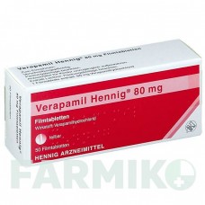 ВЕРАПАМИЛ (VERAPAMIL) 80 мг таблетки 50 шт - Верапамил HENNIG