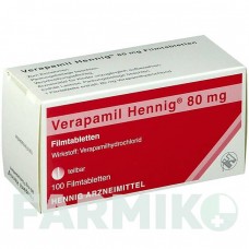 ВЕРАПАМИЛ (VERAPAMIL) 80 мг таблетки 100 шт - Верапамил HENNIG