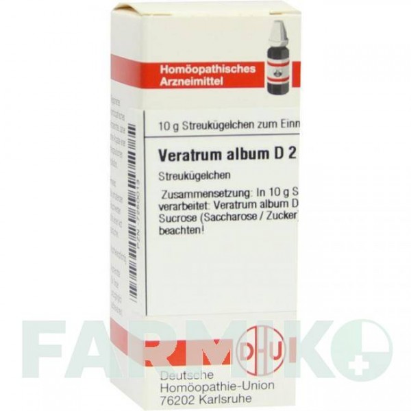 ВЕРАТРУМ АЛЬБУМ (VERATRUM ALBUM) D 2 глобули 10 г - Гомеопатія DHU