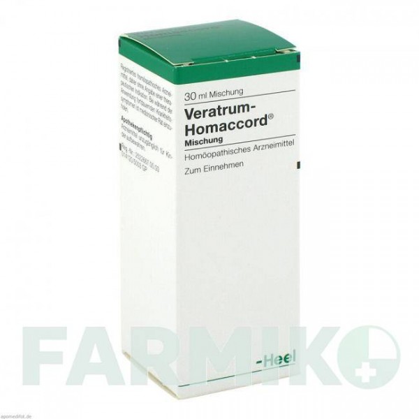 ВЕРАТРУМ ХОМАККОРД (VERATRUM HOMACCORD) капли 30 мл - Гомеопатия BIOLOGISCHE HEILMITTEL HEEL