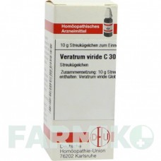 ВЕРАТРУМ ВИРИДЕ (VERATRUM VIRIDE) C 30 глобули 10 г - Гомеопатия DHU