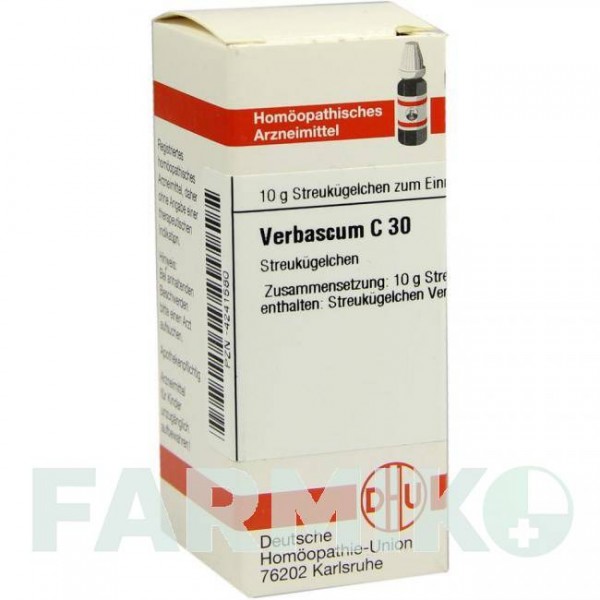 ВЕРБАСКУМ (VERBASCUM) C 30 глобули 10 г - Гомеопатія DHU