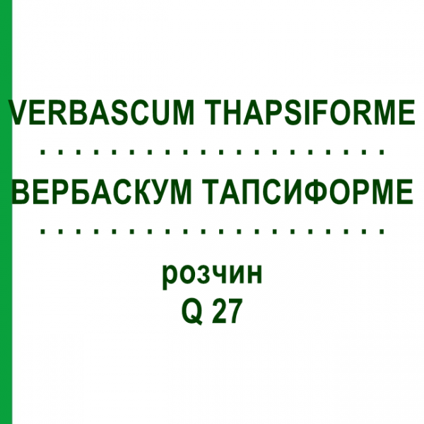ВЕРБАСКУМ ТАПСИФОРМЕ (VERBASCUM THAPSIFORME) Q 27 розчин 15 мл - Гомеопатія GUDJONS