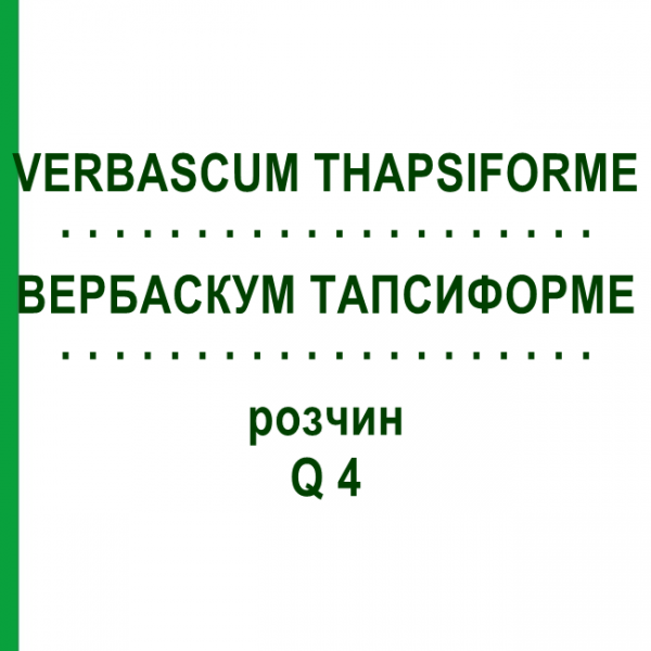 ВЕРБАСКУМ ТАПСИФОРМЕ (VERBASCUM THAPSIFORME) Q 4 раствор 15 мл - Гомеопатия GUDJONS
