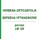 ВЕРБЕНА УРТІКАЕФОЛІЯ (VERBENA URTICAEFOLIA) LM 120 розчин 10 мл - Гомеопатія ARCANA DR.SEWERIN