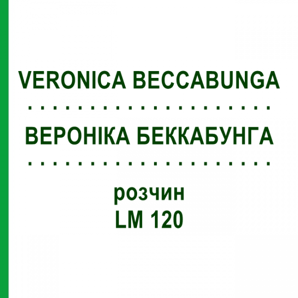 ВЕРОНІКА БЕККАБУНГА (VERONICA BECCABUNGA) LM 120 розчин 10 мл - Гомеопатія ARCANA DR.SEWERIN