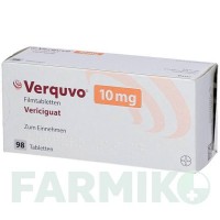 ВЕРКУВО (VERQUVO) 10 мг таблетки 1x98 шт - Верицигуат BAYER