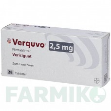 ВЕРКУВО (VERQUVO) 2,5 мг таблетки 1x28 шт - Верицигуат BAYER