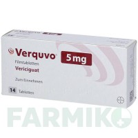 ВЕРКУВО (VERQUVO) 5 мг таблетки 1x14 шт - Верицигуат BAYER