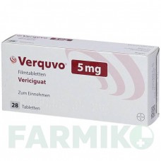 ВЕРКУВО (VERQUVO) 5 мг таблетки 1x28 шт - Верицигуат BAYER