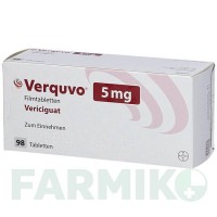 ВЕРКУВО (VERQUVO) 5 мг таблетки 1x98 шт - Верицигуат BAYER