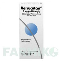 ВЕРРУКУТАН (VERRUCUTAN) 5 мг/г + 100 мг/г розчин 14 мл - Фторурацил, Інше DERMAPHARM
