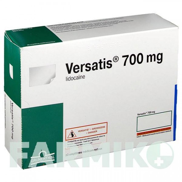 ВЕРСАТИС (VERSATIS) 700 мг пластир 30 шт - Лідокаїн CC PHARMA
