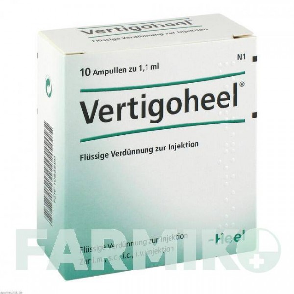 ВЕРТИГОХЕЛЬ (VERTIGOHEEL) ампули 10 шт - Гомеопатія BIOLOGISCHE HEILMITTEL HEEL