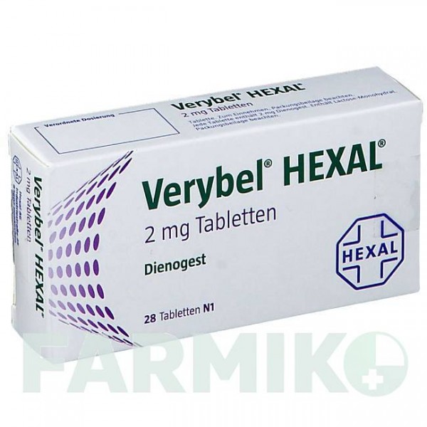 ВЕРИБЕЛЬ (VERYBEL) 2 мг таблетки 28 шт - Дієногест HEXAL
