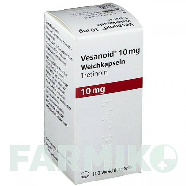 ВЕСАНОИД (VESANOID) 10 мг капсулы 100 шт - Третиноин CHEPLAPHARM