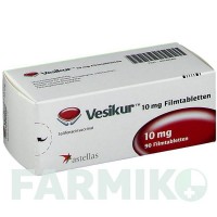 ВЕЗИКУР (VESIKUR) 10 мг таблетки 90 шт - Солифенацин ASTELLAS PHARMA