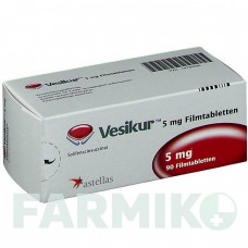 ВЕЗИКУР (VESIKUR) 5 мг таблетки 90 шт - Солифенацин ASTELLAS PHARMA