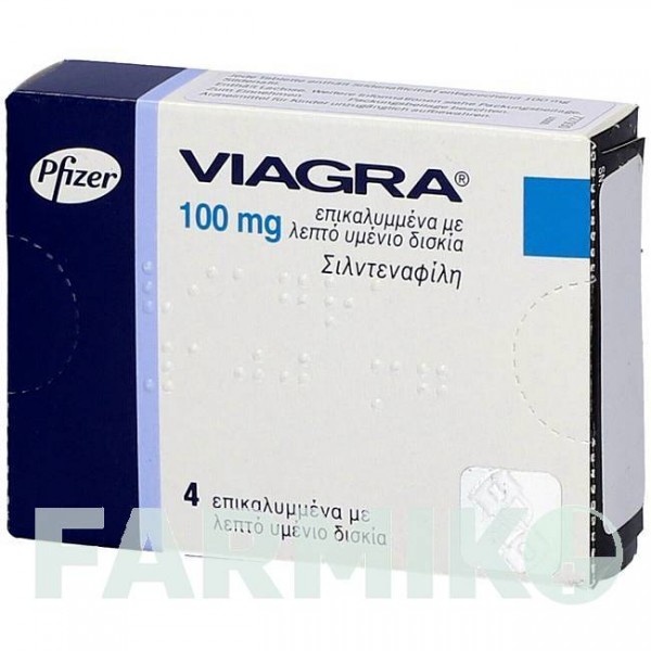 ВИАГРА (VIAGRA) 100 мг таблетки 4 шт - Силденафил EMRA-MED