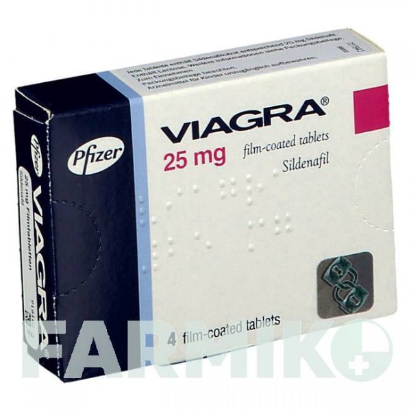 ВИАГРА (VIAGRA) 25 мг таблетки 4 шт - Силденафил EMRA-MED