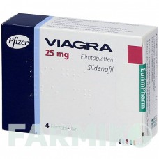 ВІАГРА (VIAGRA) 25 мг таблетки 4 шт - Силденафіл EURIMPHARM