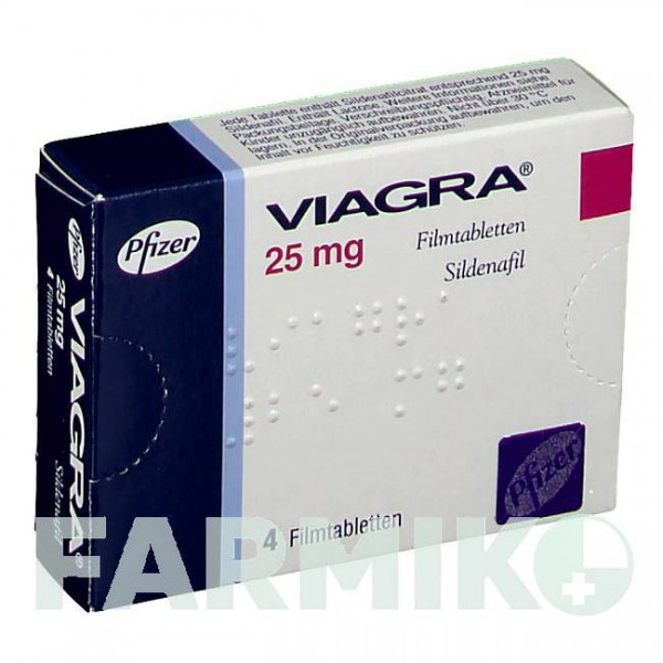 ВИАГРА (VIAGRA) 25 мг таблетки 4 шт - Силденафил VIATRIS