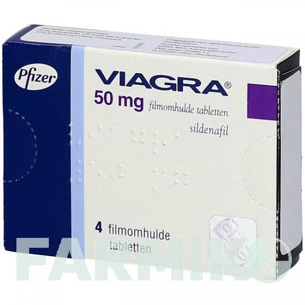 ВИАГРА (VIAGRA) 50 мг таблетки 4 шт - Силденафил EMRA-MED
