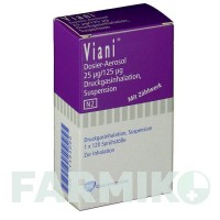 ВИАНИ (VIANI) 25 мкг/125 мкг 120 доз аэрозоль 120 шт - Сальметерол, Флутиказон GLAXOSMITHKLINE