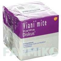 ВІАНІ (VIANI) 50 мкг/100 мкг доз порошок 3x60 шт - Сальметерол, Флутиказон GLAXOSMITHKLINE