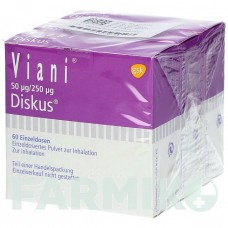 ВИАНИ (VIANI) 50 мкг/250 мкг порошок 3x60 шт - Сальметерол, Флутиказон GLAXOSMITHKLINE