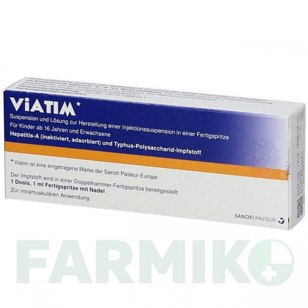 ВИАТИМ (VIATIM) шприци 1 шт - Тиф гепатит А KOHLPHARMA