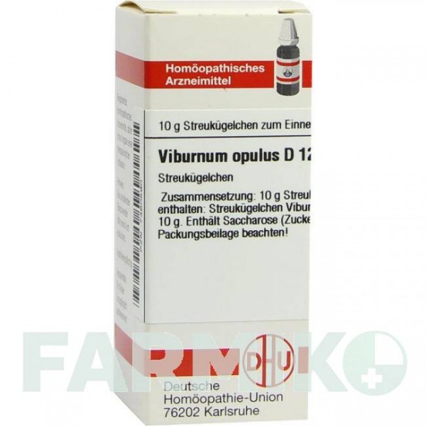 ВІБУРНУМ ОПУЛЮС (VIBURNUM OPULUS) D 12 глобули 10 г - Гомеопатія DHU