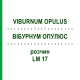 ВІБУРНУМ ОПУЛЮС (VIBURNUM OPULUS) LM 17 розчин 10 мл - Гомеопатія ARCANA DR.SEWERIN