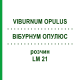 ВІБУРНУМ ОПУЛЮС (VIBURNUM OPULUS) LM 21 розчин 10 мл - Гомеопатія ARCANA DR.SEWERIN
