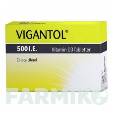 ВІГАНТОЛ (VIGANTOL) 500 МО таблетки 50 шт - Колекальциферол WICK PHARMA
