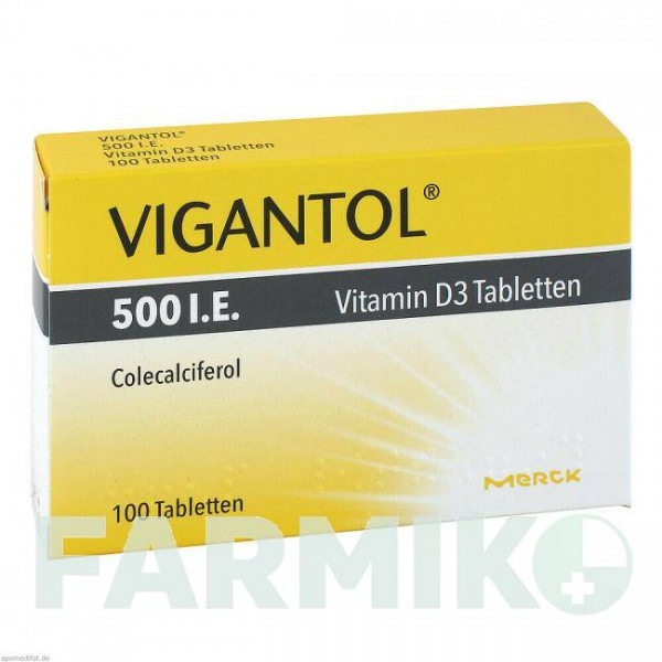ВІГАНТОЛ (VIGANTOL) 500 МО таблетки 100 шт - Колекальциферол WICK PHARMA