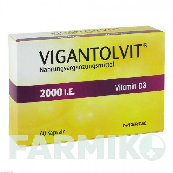 ВИГАНТОЛВИТ (VIGANTOLVIT) 2000 МЕ капсулы 60 шт - Активные вещества WICK PHARMA