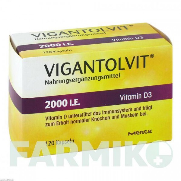 ВІГАНТОЛВІТ (VIGANTOLVIT) 2000 МО капсули 120 шт - Активні речовини WICK PHARMA