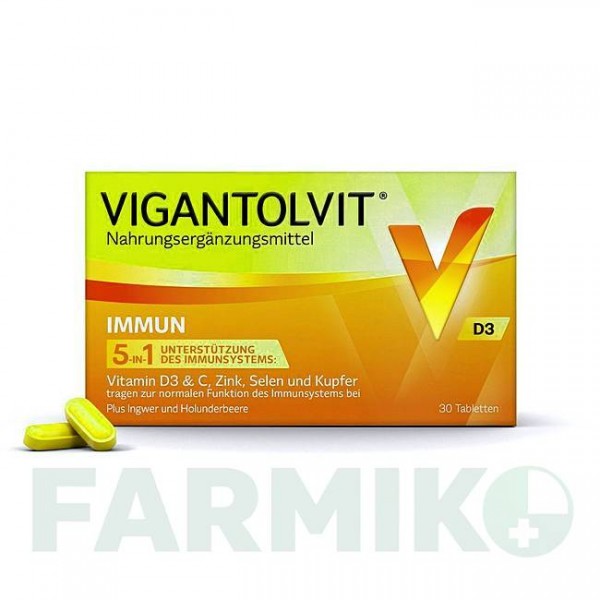 ВИГАНТОЛВИТ (VIGANTOLVIT) таблетки 30 шт - Активные вещества WICK PHARMA