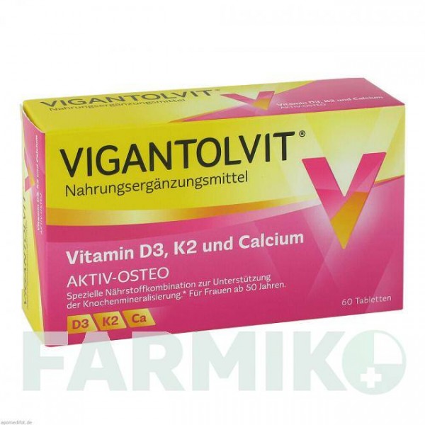 ВІГАНТОЛВІТ (VIGANTOLVIT) таблетки 60 шт - Активні речовини WICK PHARMA