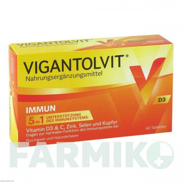 ВИГАНТОЛВИТ (VIGANTOLVIT) таблетки 60 шт - Активные вещества WICK PHARMA