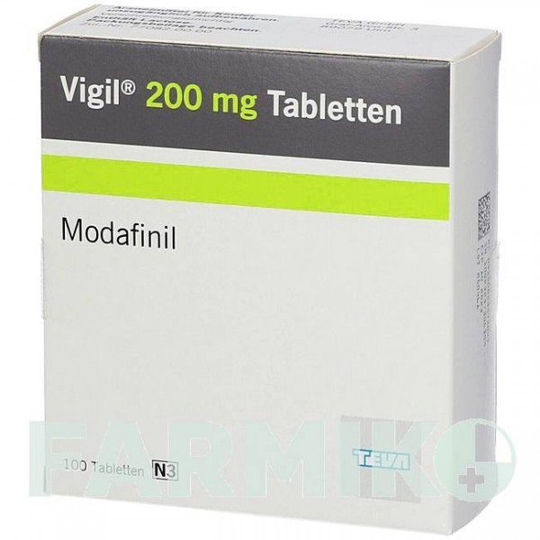 ВИГИЛ (VIGIL) 200 мг таблетки 100 шт - Модафинил TEVA