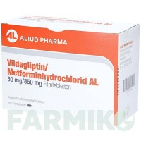 ВИЛДАГЛИПТИН (VILDAGLIPTIN) 50 мг/850 мг таблетки 30 шт - Вилдаглиптин ALIUD PHARMA