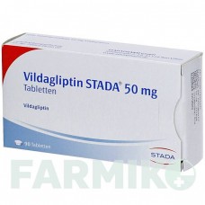 ВИЛДАГЛИПТИН (VILDAGLIPTIN) 50 мг таблетки 60 шт - Вилдаглиптин STADAPHARM