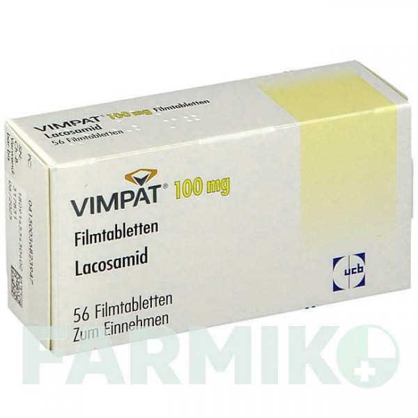 ВИМПАТ (VIMPAT) 100 мг таблетки 56 шт - Лакосамид UCB PHARMA